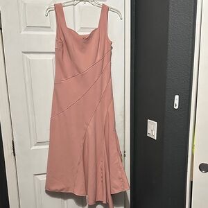 Women's Sleeveless Pink A-Line Dress